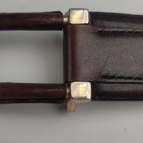 Vintage Stamped Christian Dior Aniline Leather Belt main image 6
